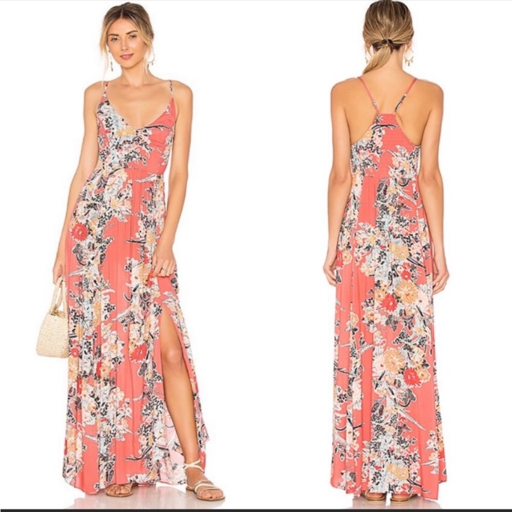 Free People intimately through the vibe floral strappy dress small 596